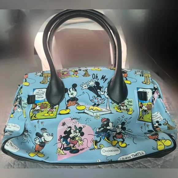 Walt Disney World Exclusive -  Blue Mickey Mouse Satchel - Picture 3 of 12